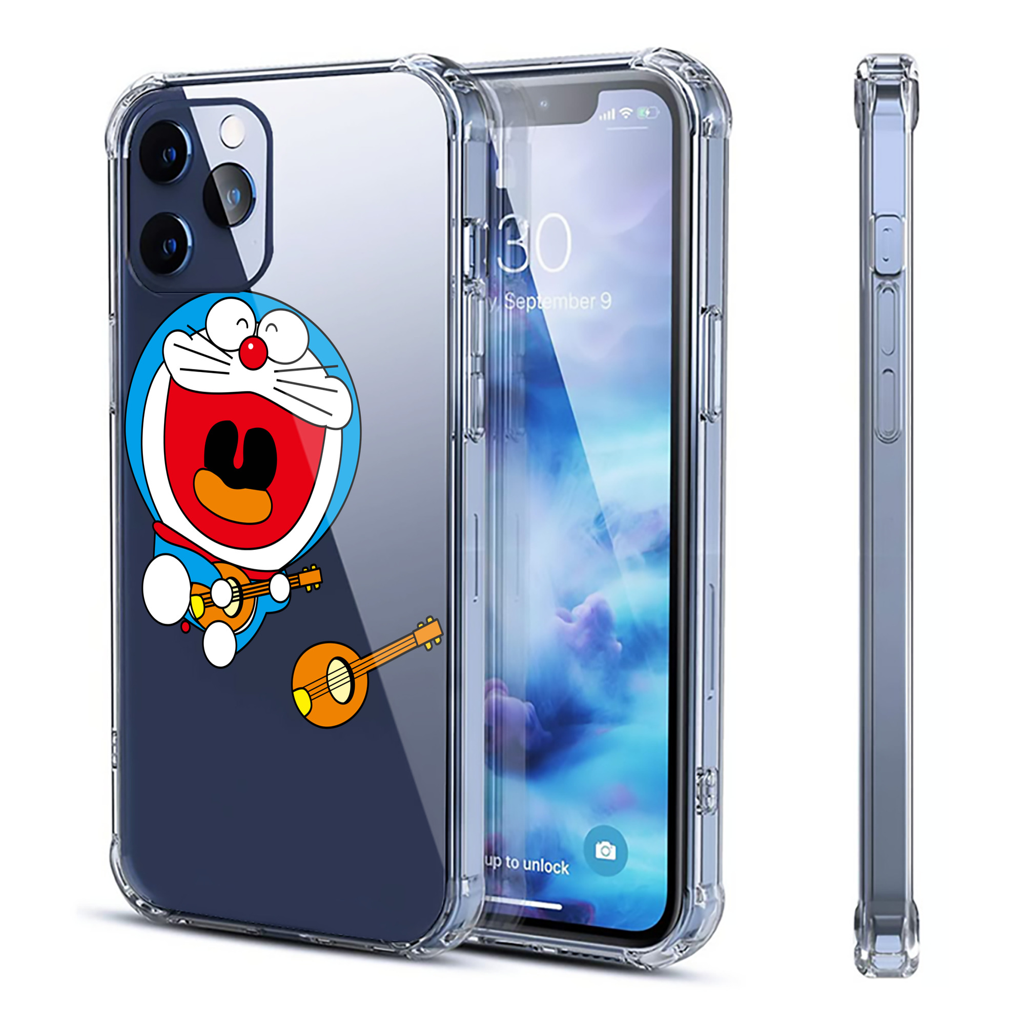 （画像用） ドラえもん Doraemon 【iPhone 12シリーズ対応】透明スマホケース（クリアソフトケース）